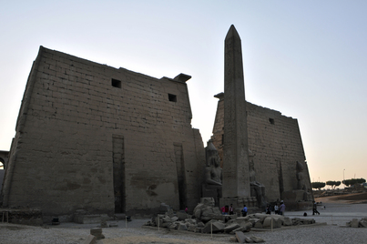 Luxor, Temple, Obelisk near the First Pylon Obelisk
Date: BCE_1250c
Category: Egypt
Institution:
Place of discovery: Thebes
Collection: Livius