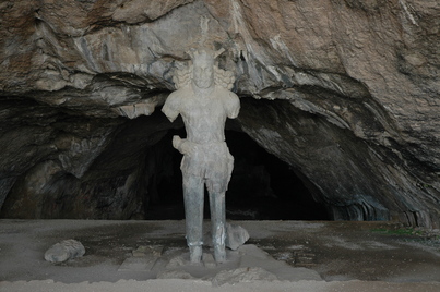 Bishapur, Cave of Shapur I: Statue of the king Cave, King, Portrait, Sculpture
Date: CE_0241-CE_0272
Category: Persia
Institution:
Place of discovery: Bishapur