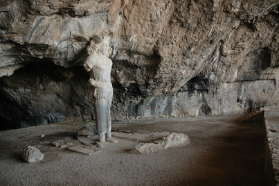 Bishapur, Cave of Shapur I: Statue of the king Cave, King, Portrait, Sculpture
Date: CE_0241-CE_0272
Category: Persia
Institution:
Place of discovery: Bishapur