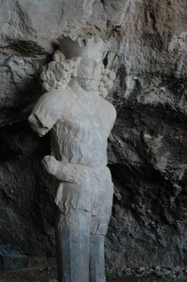 Bishapur, Cave of Shapur I: Statue of the king Cave, King, Portrait, Sculpture
Date: CE_0241-CE_0272
Category: Persia
Institution:
Place of discovery: Bishapur