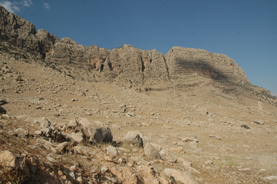 Bishapur, Cave of Shapur I: Face of the mountain Mountain range
Date: CE_0241-CE_0272
Category: Persia
Institution:
Place of discovery: Bishapur