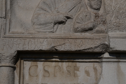Sempeter, Mausoleum of Secundinus, Inscription Inscription (Latin), Tomb
Date: CE_0050c-CE_0300c
Category: Roman Empire
Institution:
Place of discovery: Celeia
Collection: Livius