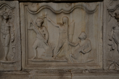 Sempeter, Mausoleum of Speciatius, Relief Relief, Tomb
Date: CE_0200-CE_0300c
Category: Roman Empire
Institution:
Place of discovery: Celeia
Collection: Livius