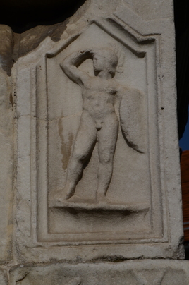 Sempeter, Mausoleum of Speciatius, Relief Relief, Tomb
Date: CE_0200-CE_0300c
Category: Roman Empire
Institution:
Place of discovery: Celeia
Collection: Livius