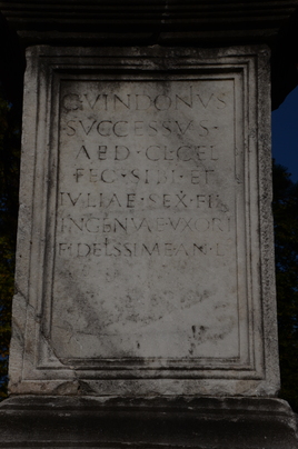 Sempeter, Mausoleum of Vindonius, Inscription Inscription (Latin), Tomb
Date: CE_0050c-CE_0075c
Category: Roman Empire
Institution:
Place of discovery: Celeia
Collection: Livius