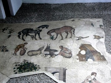 VIth century mosaic, Great Palace of Constantinople.