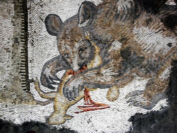 VIth century mosaic, Great Palace of Constantinople.