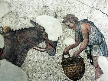 VIth century mosaic, Great Palace of Constantinople.