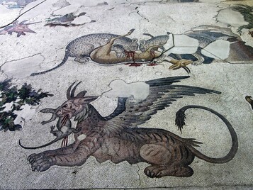 VIth century mosaic, Great Palace of Constantinople.