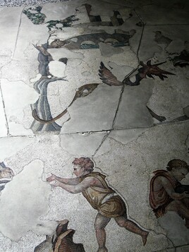 VIth century mosaic, Great Palace of Constantinople.