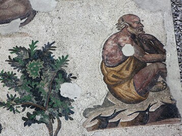 VIth century mosaic, Great Palace of Constantinople.