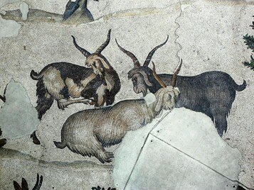 VIth century mosaic, Great Palace of Constantinople.