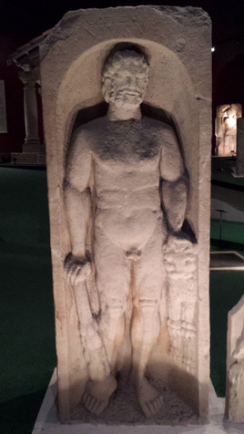 Resting Hercules Statue of resting Hercules in the Archeological Museum of Deneuvre.