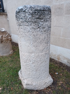 A milestone from Boğaziçi village. - Burdur Archaeological Museum. XCIIX (Emperor Augustus)