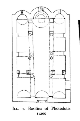 Early Christian basilica of Fotodoti After George Dimitrokallis 1968