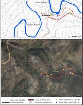 The tunnel used by the Romans to rinse gold.