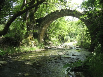 Stone bridge of Nivani Monastery