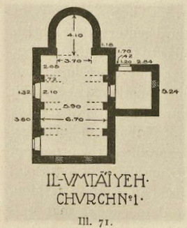 Il-Umta'iyeh, Church I. Plan After C.H. Butler 1909, p. 92