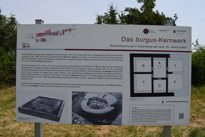 Der spätantike Burgus von Eisenberg Infoschild