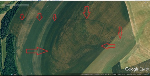 Roman camp Capturet via Google Earth.