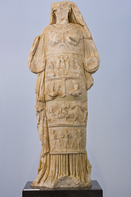 The cult statue of goddess Aphrodite