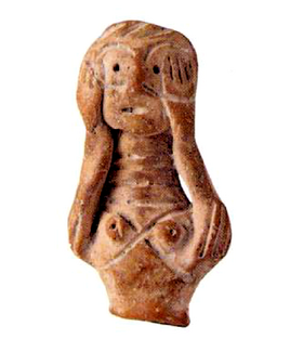 Clay figurine. Afyonkarahisar. Afyon Müzesi (Uzunoğlu, Baykal, 1993, 72) after Selma TAHBERER; Yüksek Lisans Tezi, Seramik Anasanat Dalı Danışman; Yard. Doç. Dr. Necdet SAKARYA
Haziran 2006, 169 Sayfa