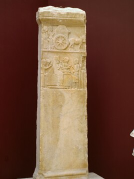Funerary marble stele, Vth century BC, Daskyleion