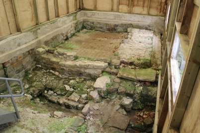 Binchester Roman baths Binchester Roman baths, March 2017 cold plunge baths2