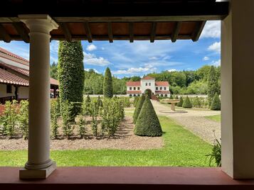 The reconstructed roman villa in Borg