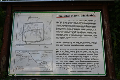 Kastell Marienfels Infoschild