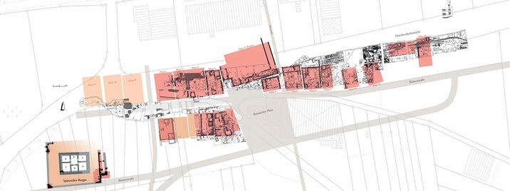 Map of Eisenberg vicus and burgus in late antiquity