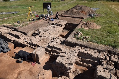 Excavations of Eisenberg burgus in 2016