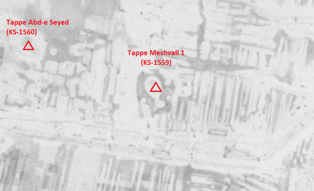 Tappe Meshvall 1 (KS-1559) - CORONA imagery 1968
