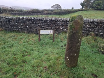 Milestone in Churchyard Moved here by Nast Pk