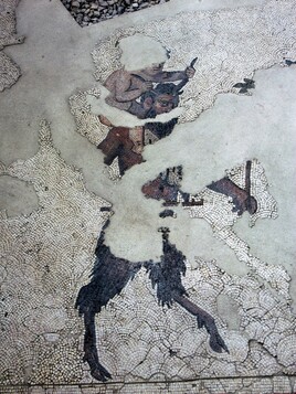 VIth century mosaic, Great Palace of Constantinople.