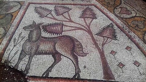 Uqayribat in N Syria Early Byzantine mosaics. V century AD.
