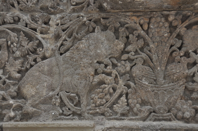 Mshatta Palace Wall On display at the Pergamonmuseum, Berlin.
