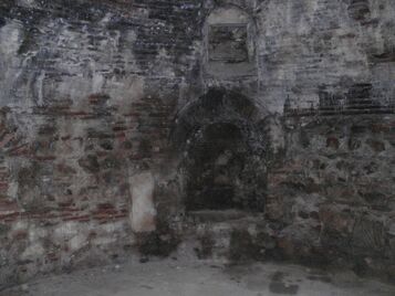 Baptistery in Nicaea View from the door - in the middle visible is niche centrally located in the baptistery