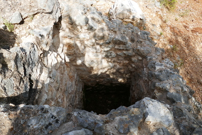 Shaft of the Nicopolis Roman aqueduct.