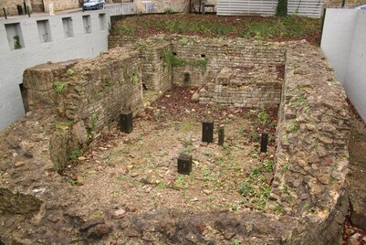 East Gate Tower Base The base of one of the towers of the 3rd century Roman East Gate to Lindum Colonia
