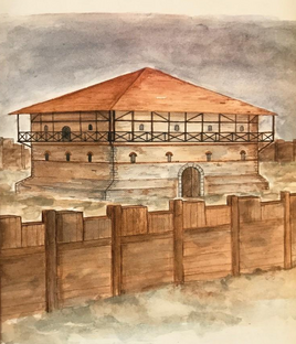 Reconstruction of burgus Braives