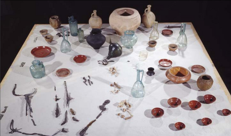 The offerings deposited in the burial chamber of the tumulus from Braives