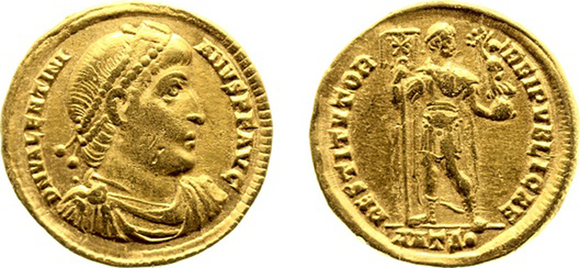 Solidus van Valentianus I