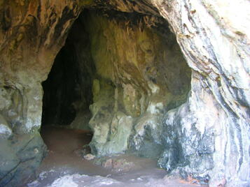 NestorCave2 The entrance to the Cave of Nestor. - http://www.ancient-greek-sites.info/PEL/MES/Voidokoilia/index.html