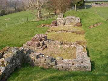 Y Gaer, Brecon Cicvcivm - Brecon Gaer, near to Aberyscir, Powys, Great Britain. Remains of the old Roman fort two miles west of Brecon/Aberhonddu.