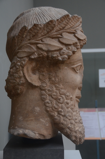 Atheniou-Golgoi, Early classical portrait of a man en profile