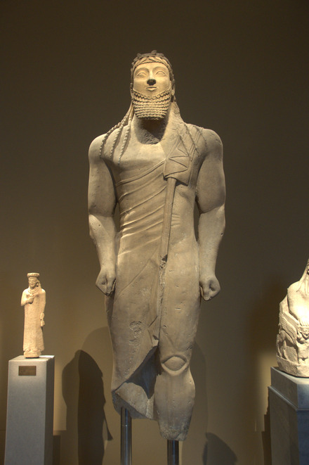 Cyprus, Archaic statue of a man