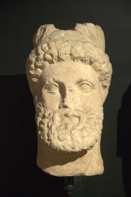 Cyprus, Portrait of a man with a wreath