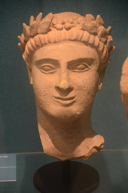 Cyprus, Portrait of a man with a wreath