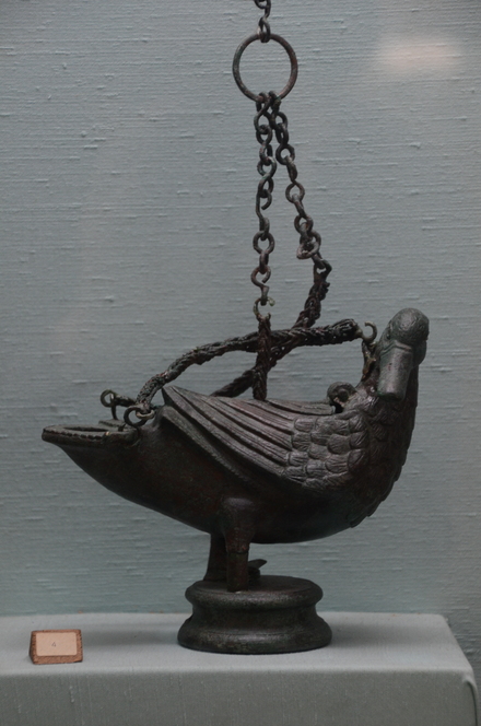 Kourion, Roman lamp, duck-shaped
